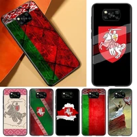 belarus flag phone case for xiaomi civi play mix 3 a2 a1 6x 5x poco x3 nfc f3 gt m3 m2 x2 f2 pro c3 f1 black soft