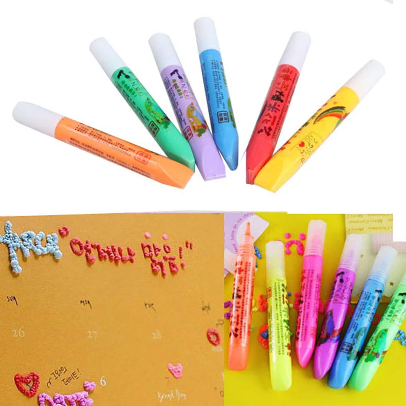 

Funny Popcorn Paint Pen Embellish Decorate Bubble Graffiti DIY Stationery DIY Decoration School Drawing Painting Art Supplies