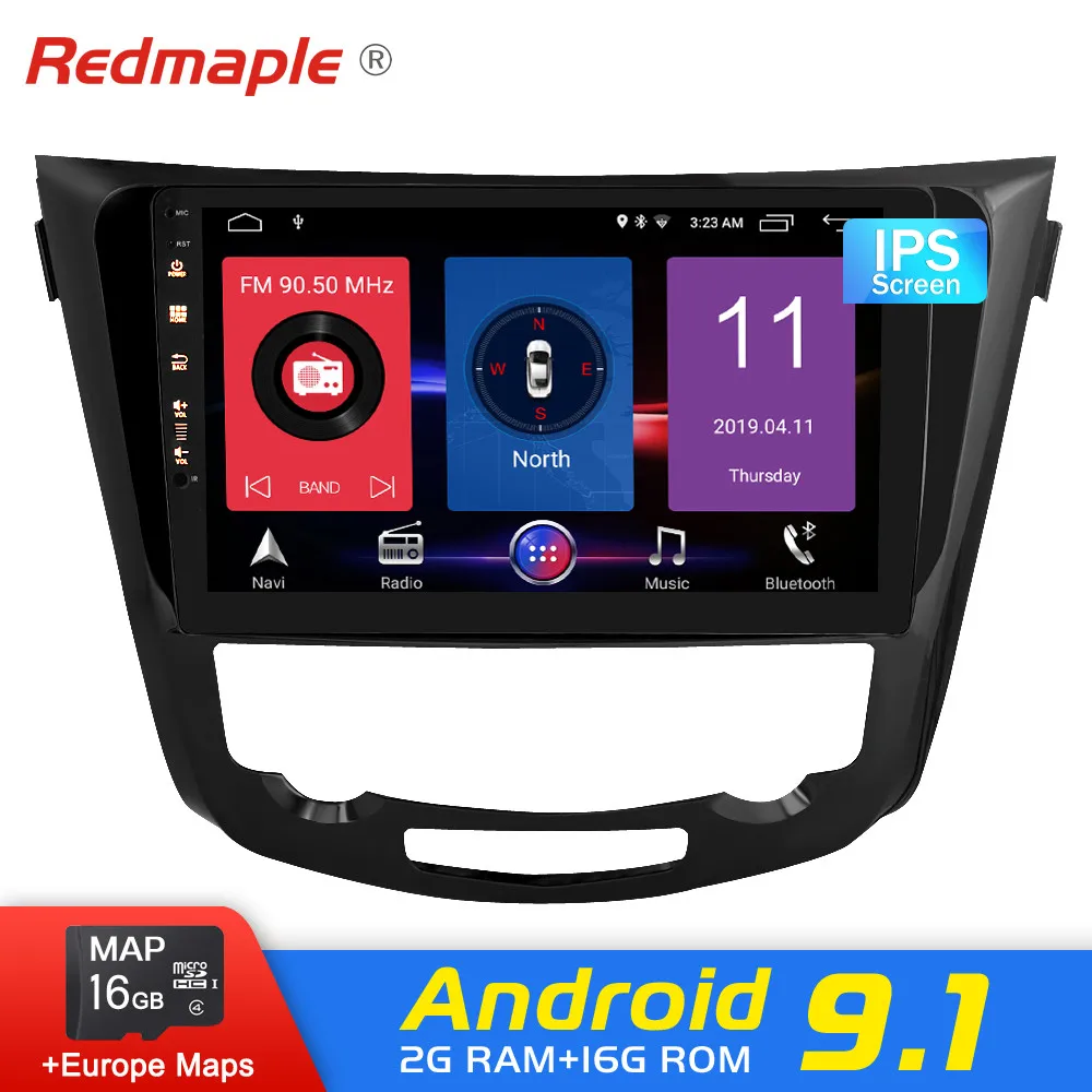 Автомагнитола на Android 9 0 DVD-плеер для Nissan Qashqai X-Trail 2014 2015 2016 2017 GPS мультимедийная