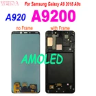 ЖК-дисплей 6,3 ''Amoled для Samsung Galaxy A9 2018 A920 A9s A9 Star Pro, сенсорный экран, дигитайзер в сборе, рамка для A9200 LCD
