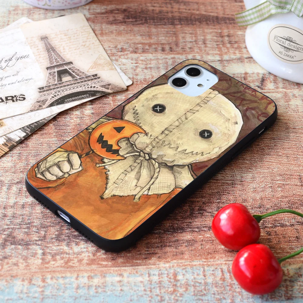 

For iPhone Trick 'r Treat Movie Sam Samhain Soft TPU Border Apple iPhone Case
