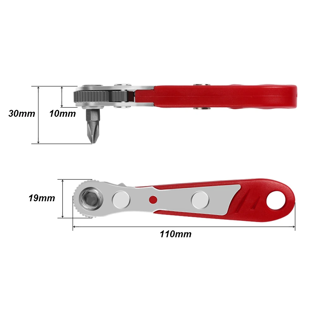 1 шт. Мини магнитный ключ с храповым механизмом 1/4 &quot(6 35 мм) шестигранный