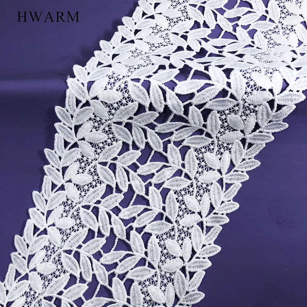 

5yard High Quality White Africanarts Craft Lace Fabric Ribbon 13.2cm Babysbreath Flower Sewing Trim Wedding Dress Accessories