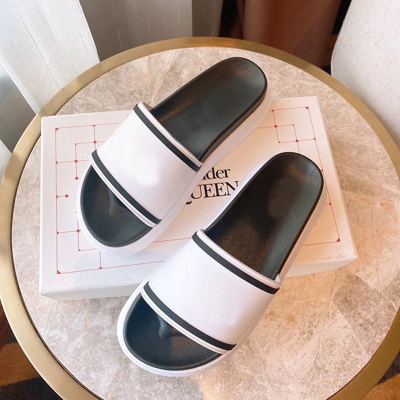 

letter embroidery beach Brand slippers classic style multicolor fashionable women shoes Luxury Slides Shoes Women