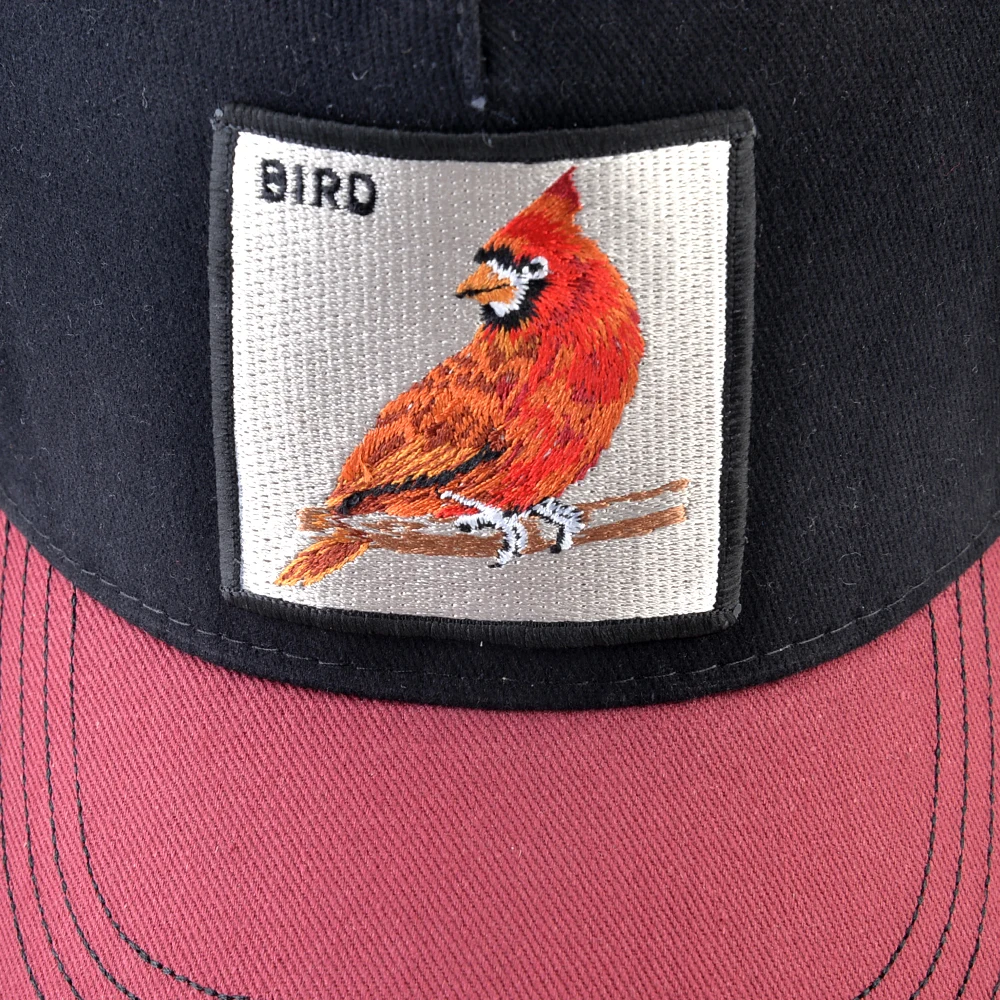 Бейсболка мужская с нашивкой в виде птицы сетчатая Снэпбэк Кепка вышивкой модная