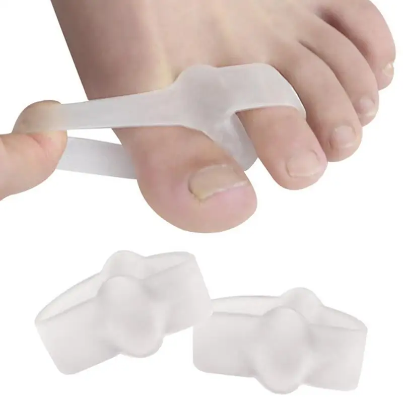 

6PCS Kapmore Toe Separator 2-hole Professional Toe Spacer Toe Straightener for Adults Foot Care Tools Toe Bone Brace Support