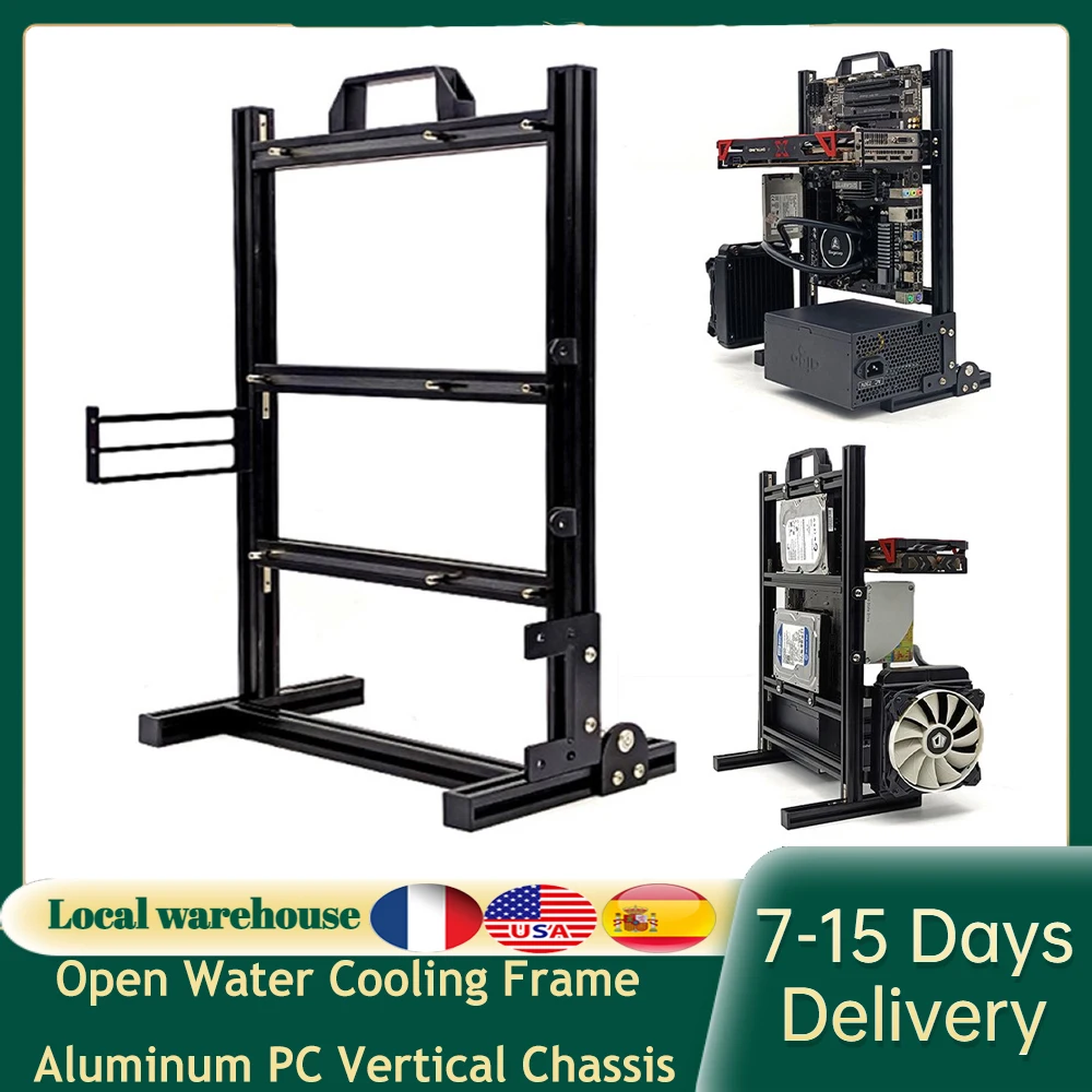 Открытая алюминиевая рамка с водяным охлаждением для ПК | Компьютеры и офис