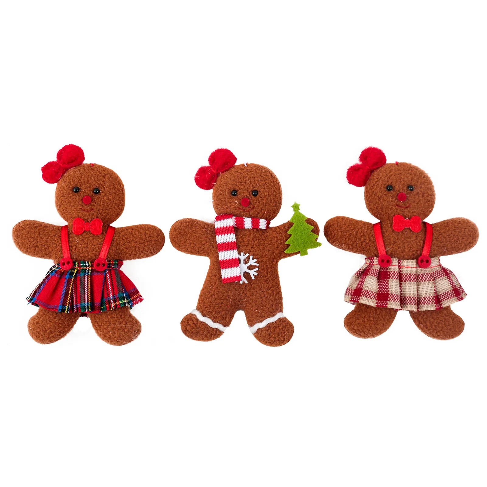 

Gingerbread Man Doll Mini Gingerbread Man Ornaments Gingerman Doll Hanging Charms Ornaments Christmas Tree Hanging Dolls Toys Fo