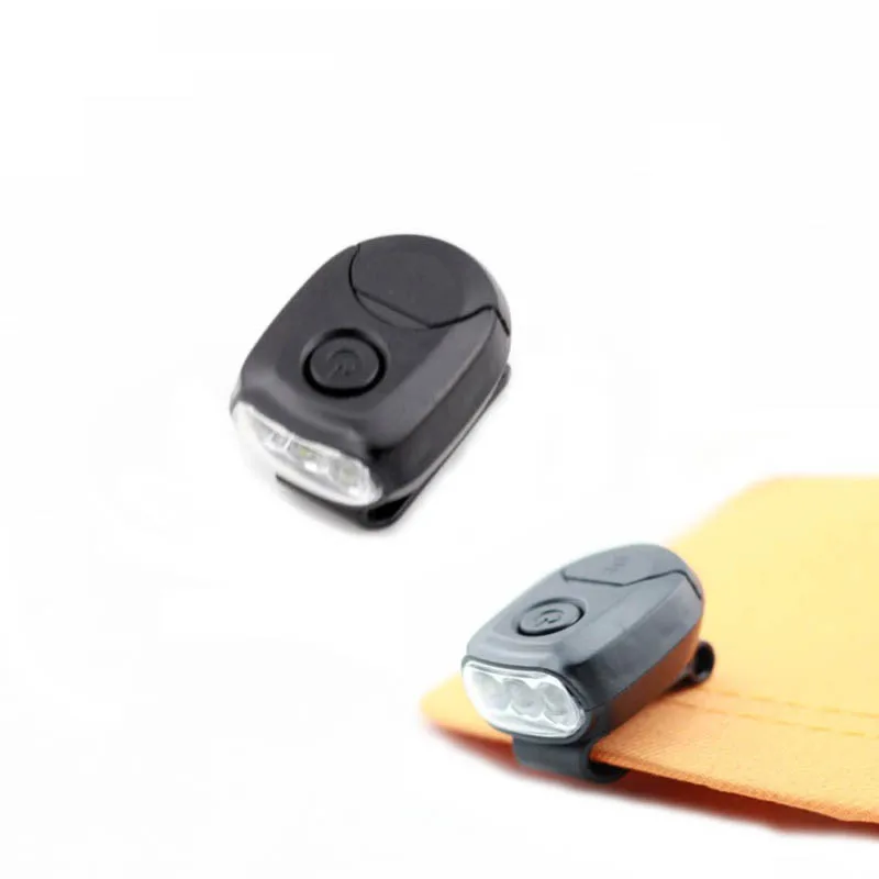 Оптовая продажа 10 шт./партия мини налобный фонарь с зажимом Головной без рук