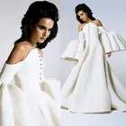 Ashi Studio, вечерние платья с рукавом поэта 2021, Дубай, с открытыми плечами, платье для выпускного вечера в арабском стиле, женское вечернее платье, Vestidos De Novia