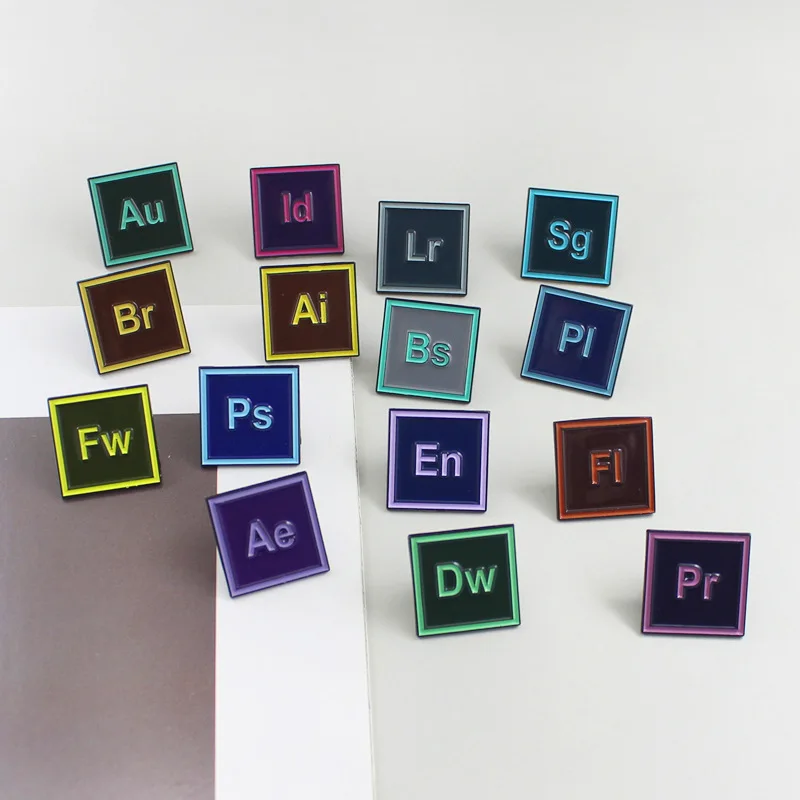 Модная креативная металлическая эмалированная брошь с интервалом интервалов