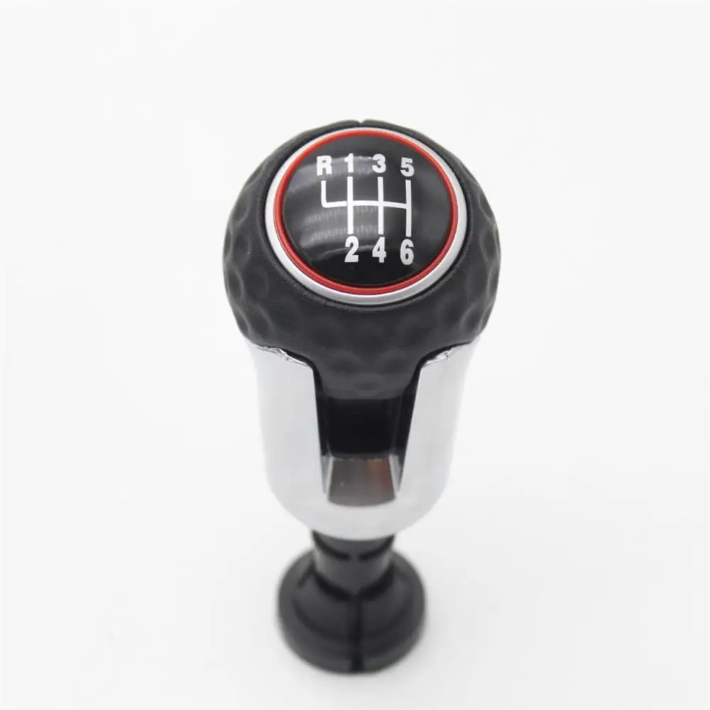 Черный Для VW Golf 7 A7 MK7 GTI gtd 2013 автомобиль 6 Скорость автомобиля Шестерни переключатель ручки для включения и выключения с свободного кроя из искусственной кожи - Название цвета: Черный