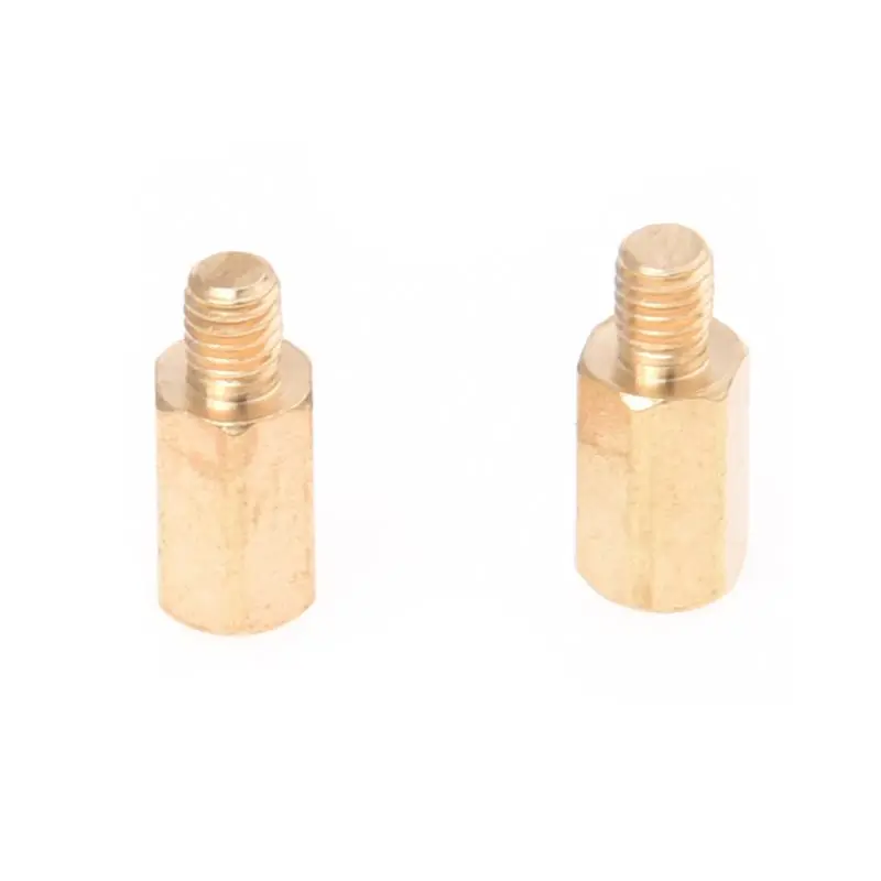 

M3 Male x M3 Female 8mm Long Hexagonal Brass PCB Standoffs Spacers 50 Pcs