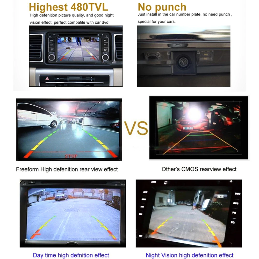 ZJCGO CCD HD Автомобильная камера заднего вида для Ford Transit подключения Tourneo T-Series Transit 150 250 350 350HD
