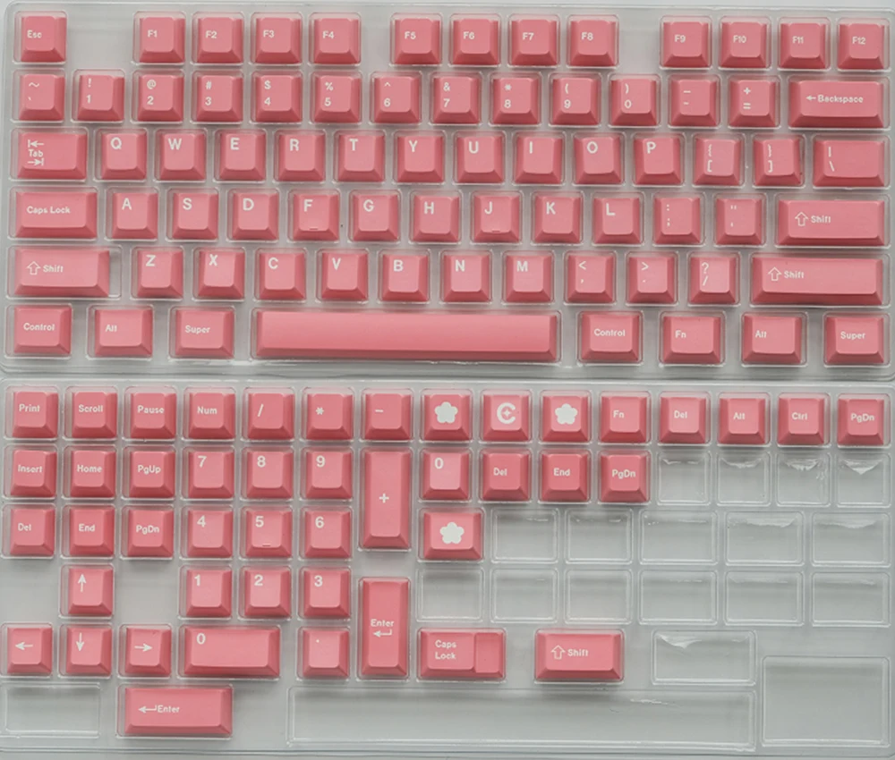 Momo Yume Grey Pink Keycaps For Cherry Mx Gateron Kailh Box TTC Switch Mechanical Keyboard Profile Shading PBT Key Cap | Компьютеры и