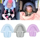 Детская Мягкая флисовая подушка на подголовник сиденья с подходящим ремнем безопасности