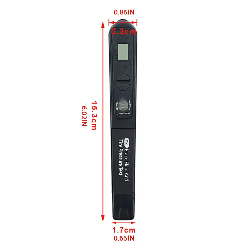 

Accurate Oil Quality Check Pen Universal Brake Fluid Tester 2 in 1 Car Battery Tester Vehicle Automotive Detection Testing Tool