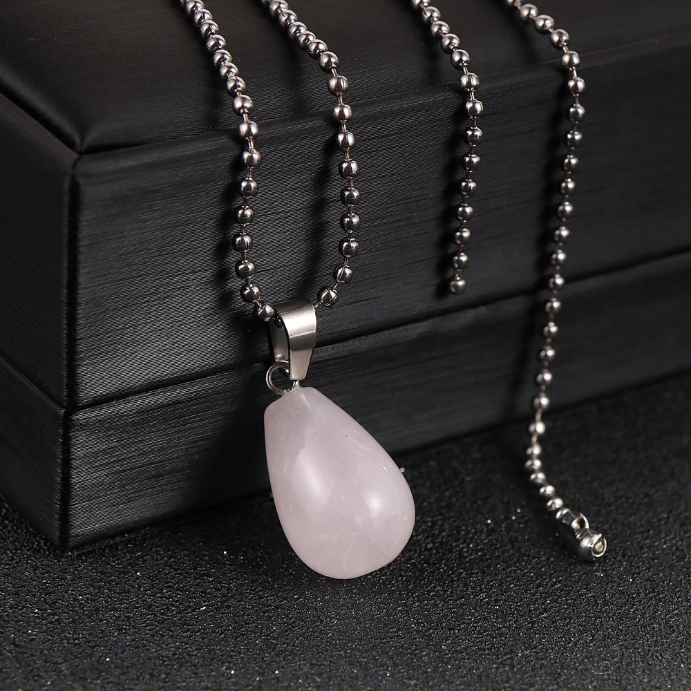 Женское и мужское ожерелье с подвеской из натурального камня тигровый глаз опал