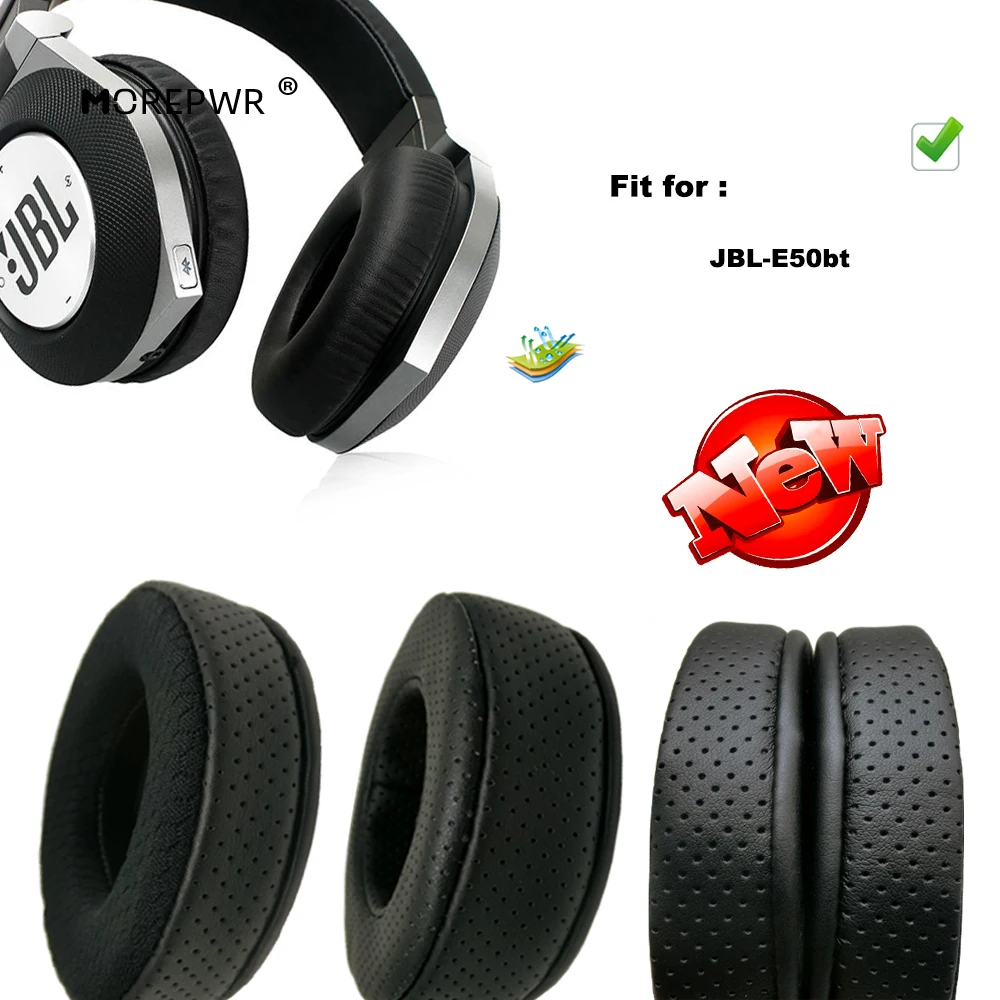 

Morepwr New upgrade Replacement Ear Pads for JBL-E50bt Headset Parts Leather Cushion Velvet Earmuff Headset Sleeve