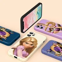 tangled rapunzel disney for apple iphone se 2020 13 12 mini 11 8 7 6 xs xr pro max plus liquid silicone soft phone case