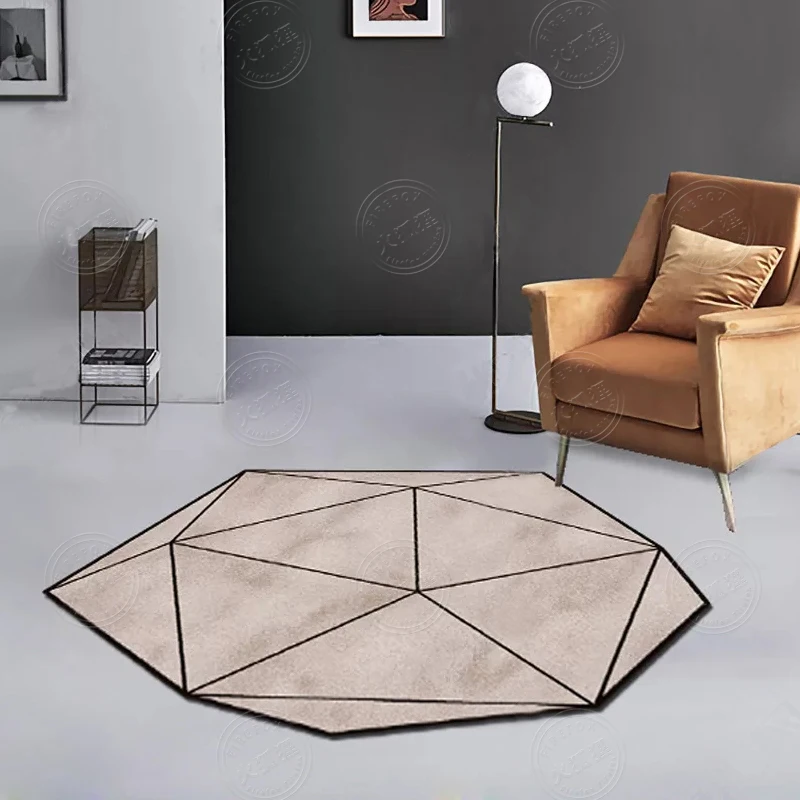 Goede NEW Irregular Geometric Carpet For Living Room Bathroom Carpets Study Yoga Teppich Mat Creative Bedroom Bedside Blanket Rug