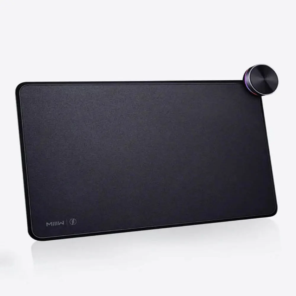Black Xiaomi MIIIW коврик для мыши Smart Qi стандартная поддержка Mix2S беспроводной зарядный коврик для мыши ABS коврик для мыши RGB легкий коврик для мыши - Цвет: Black