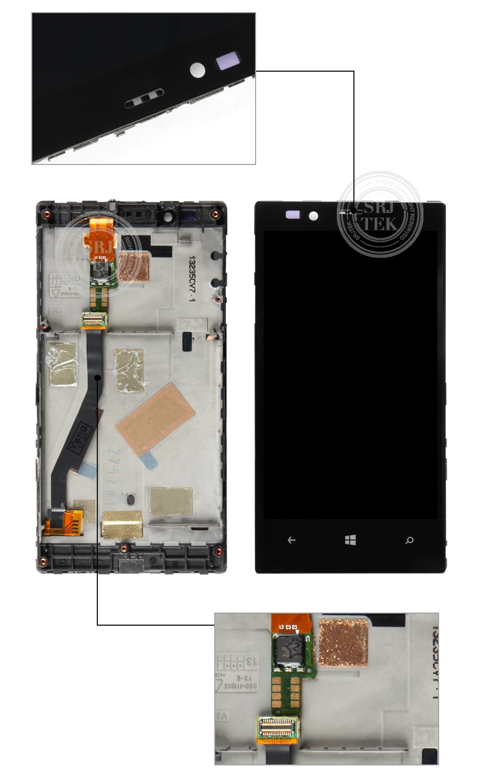 4,3 протестирован для NOKIA Lumia 720, сенсорный ЖК-экран для NOKIA Lumia 720, дигитайзер с рамкой в сборе, запасные части N720