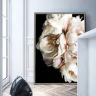 Картина маслом GoldLife с изображением белых цветов, пионов, настенное художественное изображение на холсте, художественные плакаты и принты без рамки, украшение для дома