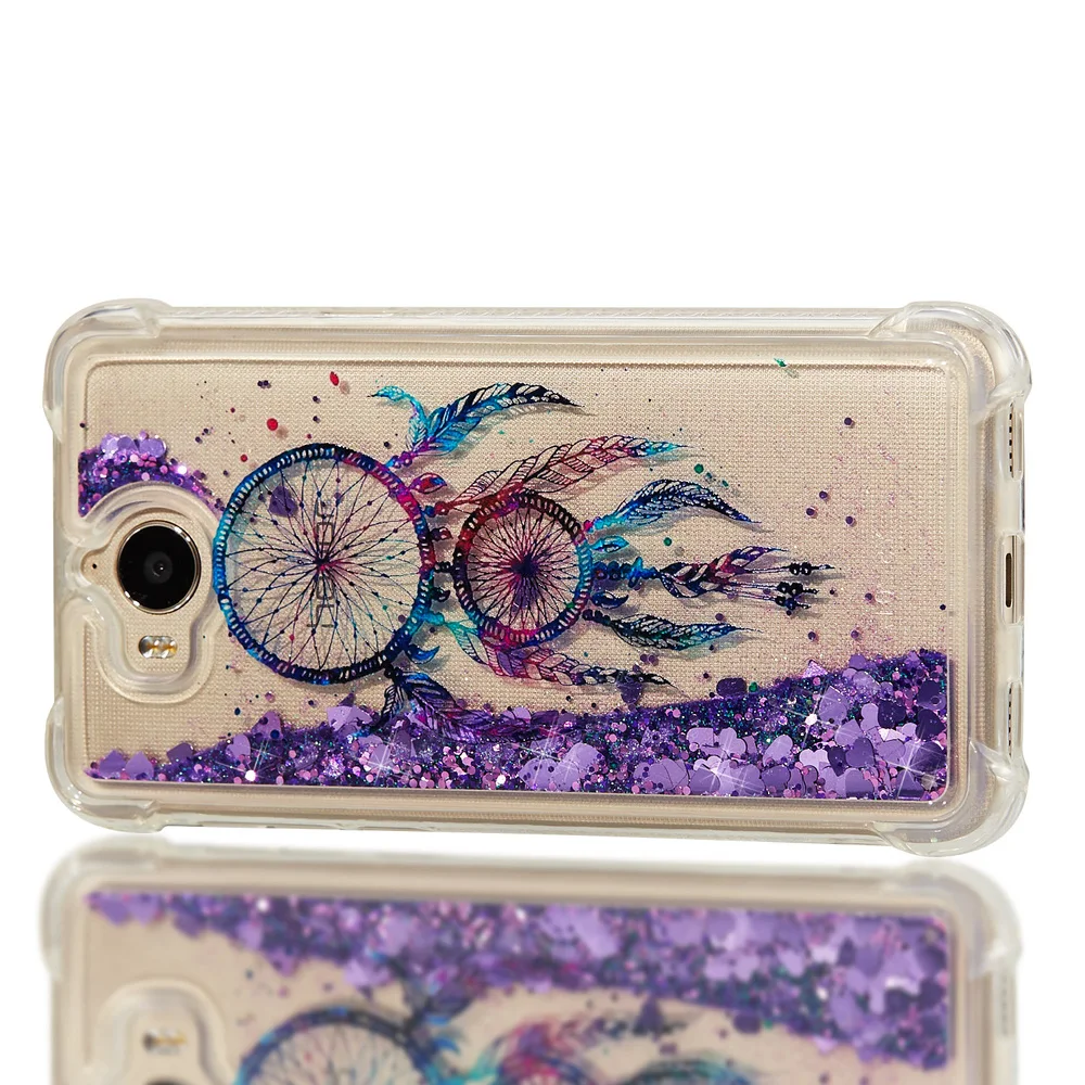Для huawei Y5 Y6 Nova Young Bling с динамичными плавающими жидкими милый чехол MYA-U29 MYA-L22 MYA-L41 L11 Мягкий силиконовый чехол-бампер