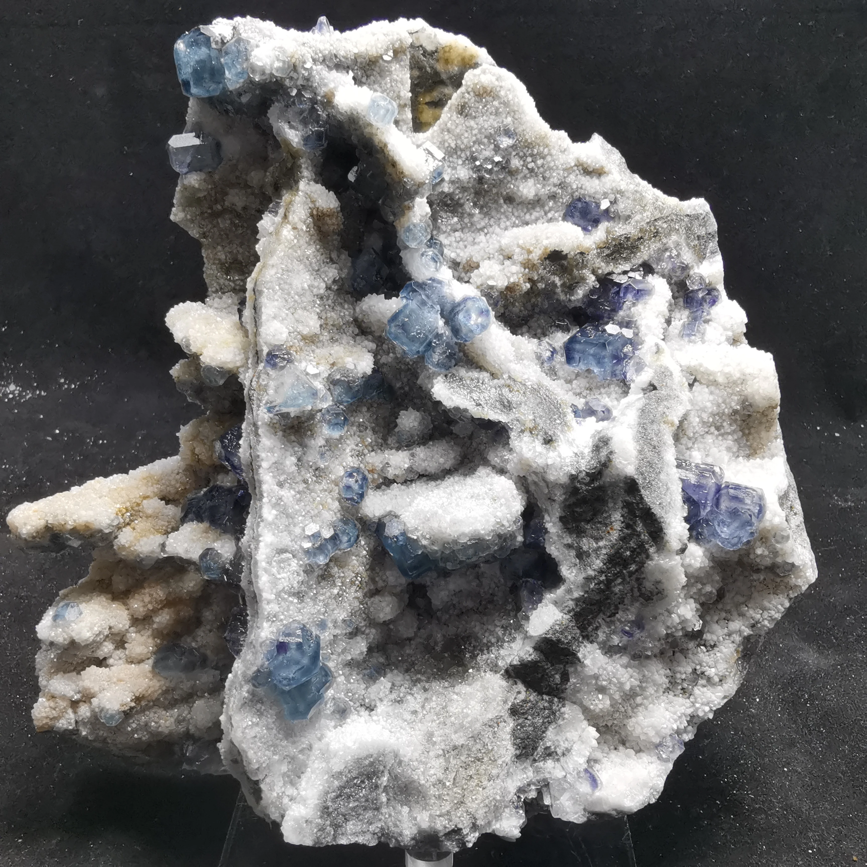 

1146,6 натуральный редкий сине-зеленый флюорит, минеральный кристалл, образец, размагничиваемая геология, научное украшение