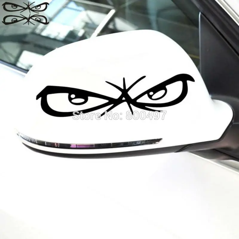 Автомобильные наклейки на зеркало заднего вида 2 шт. забавные с изображением