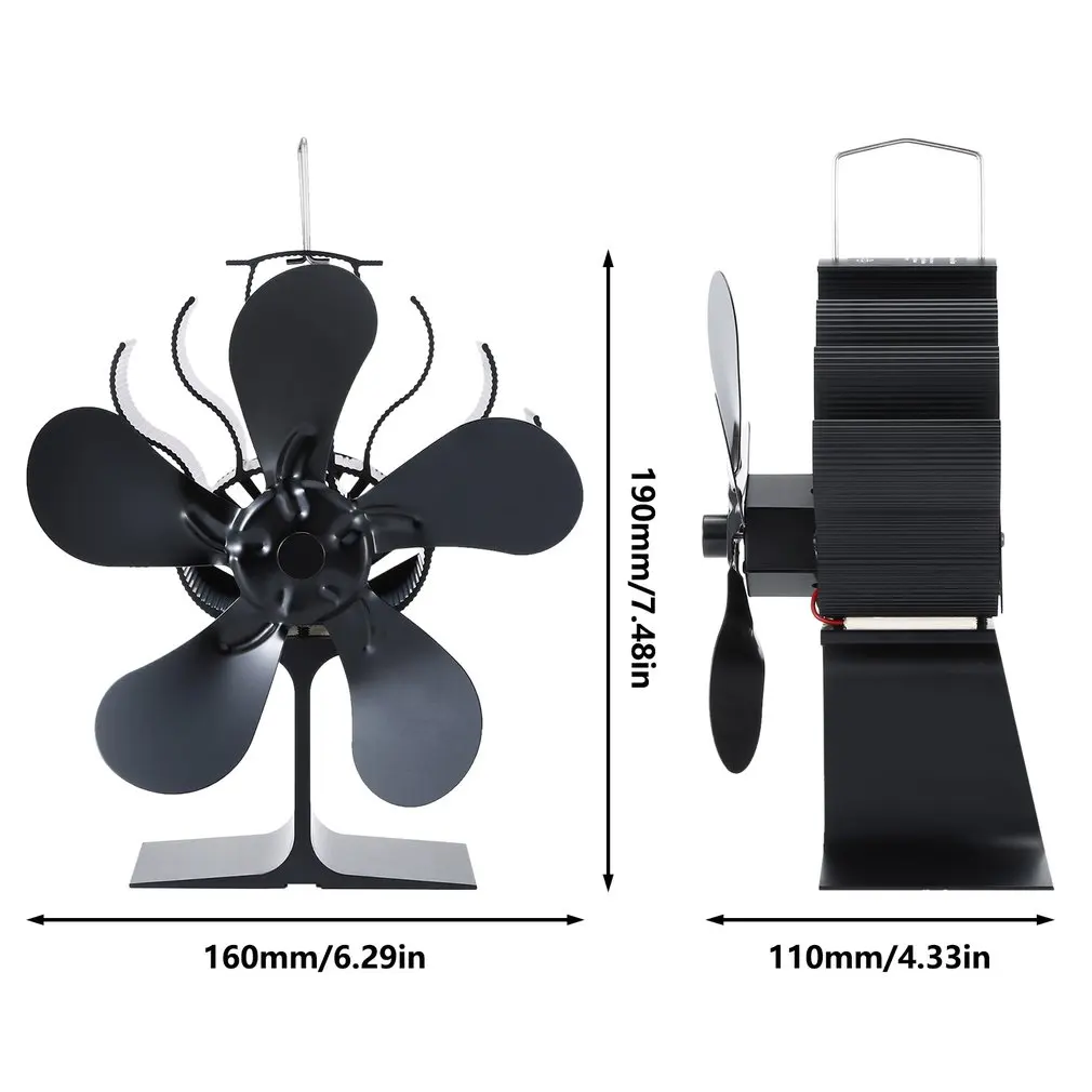 

Fireplace Fan Wood Burning Real Hot Power Fireplace Small Fan Energy Saving Thermal Power Fireplace Fan