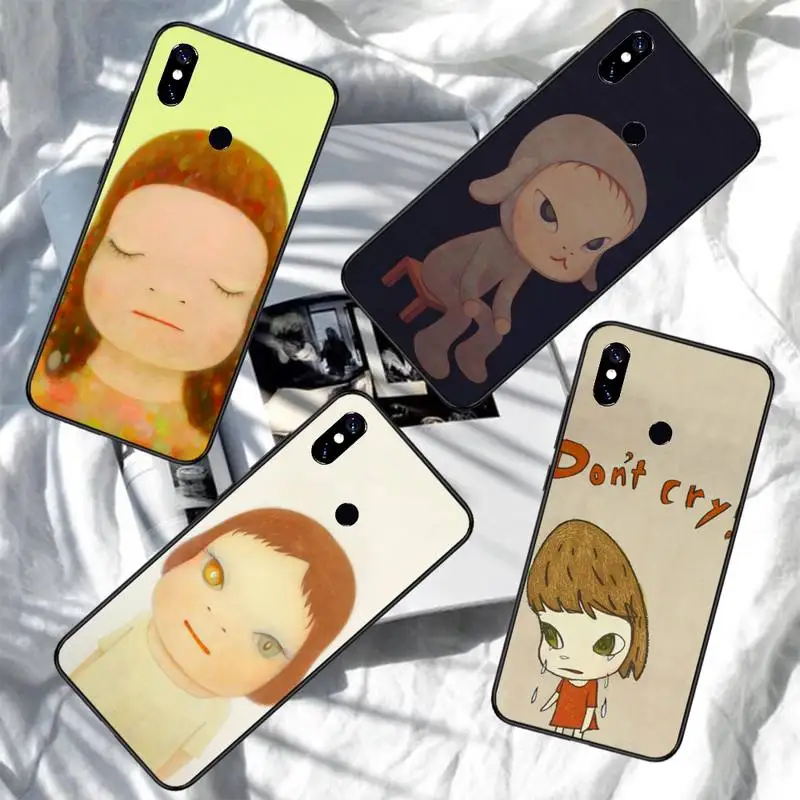 

Yoshitomo Nara artnet Anime Girl Phone Case For Xiaomi Redmi note 7 8 9 11 i t s 10 A poco f3 x3 pro lite funda shell coque