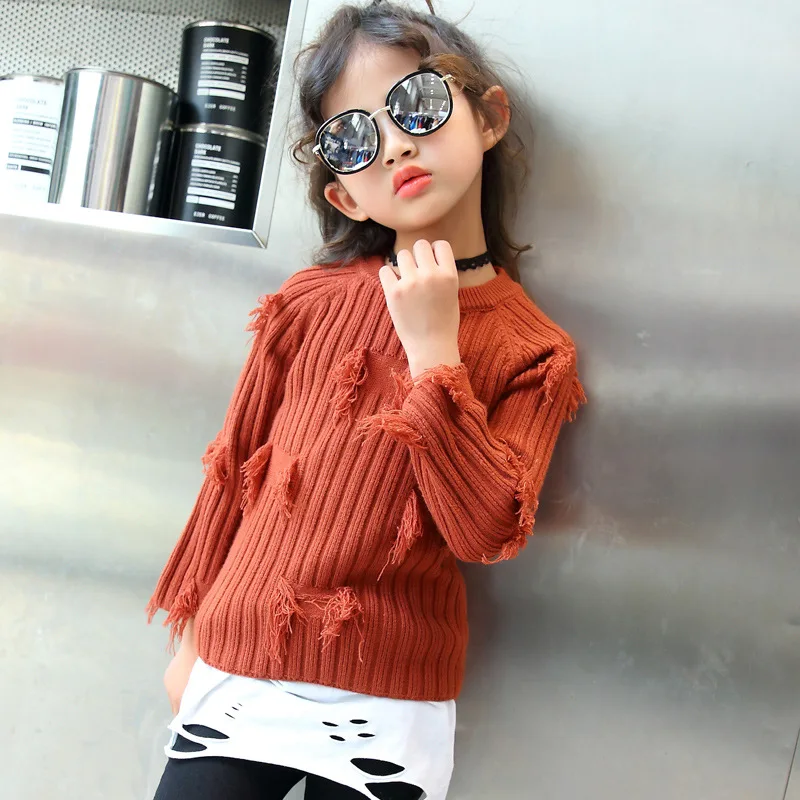 Новый осенне-зимний свитер для маленьких девочек коллекция 2019 года одежда