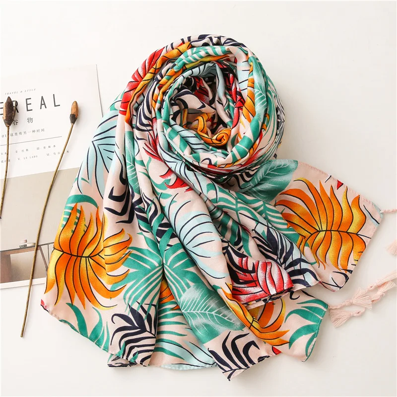 

2020 New Women Scarf Fashion Cotton Feeling Brand Viscose Spring Winter Warm Scarves Hijabs Beach Pashmina Foulard Bandana
