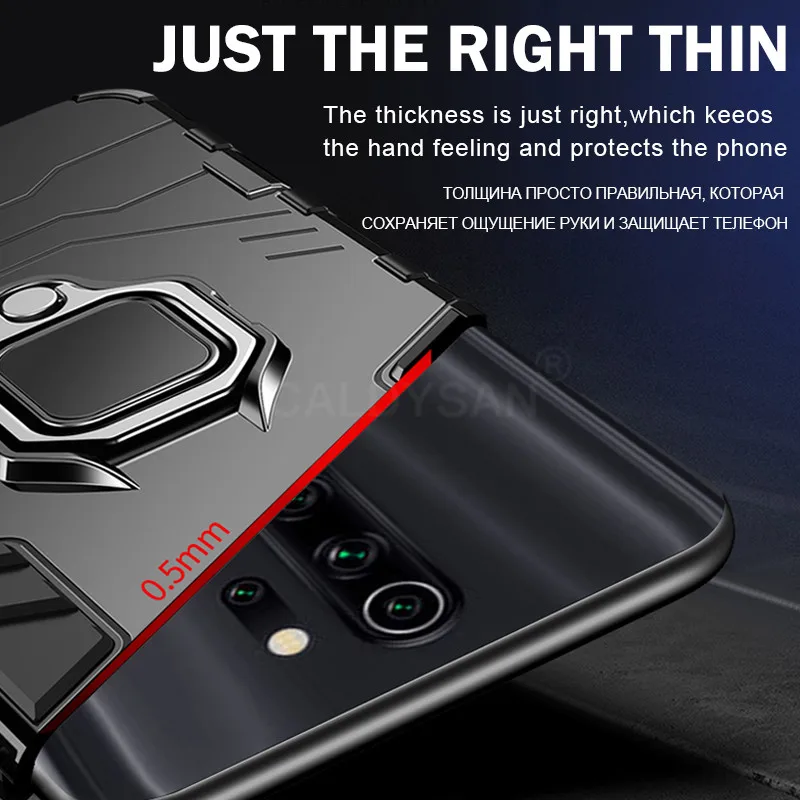 Роскошный бронированный металлический кольцевой чехол для телефона Xiaomi Redmi 5 Plus 6