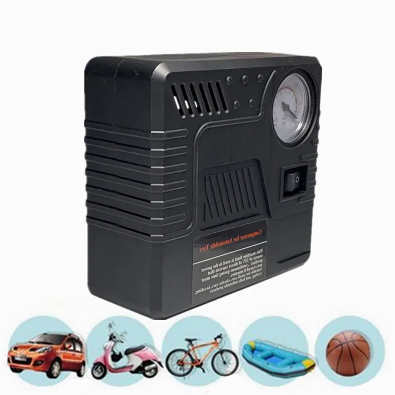 Портативный автомобильный воздушный насос электрический компрессор для шин 12 В