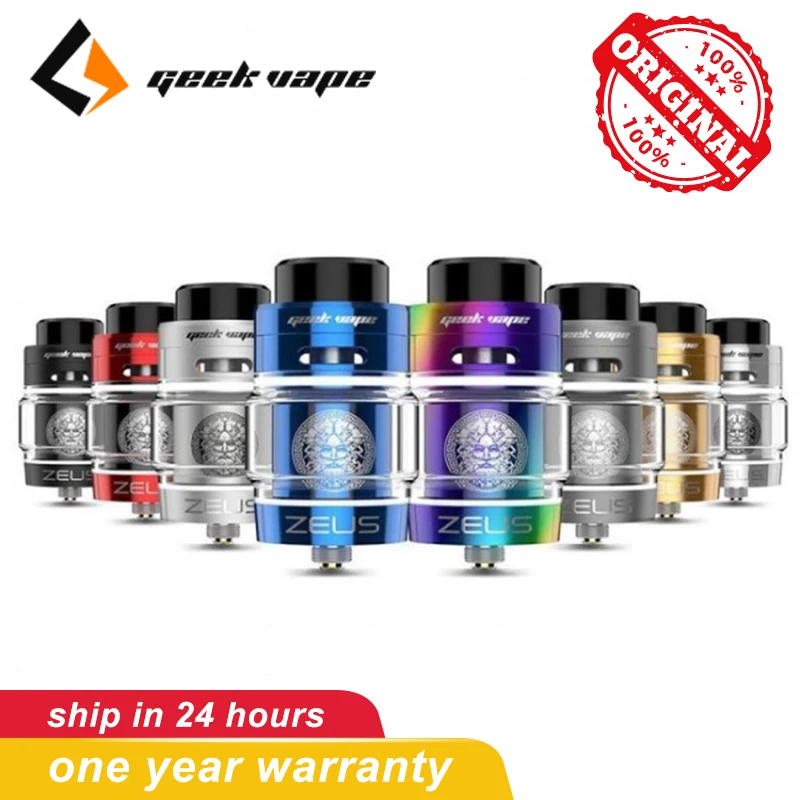 Geekvape Zeus Dual RTA pod vape tank Емкость 5 мл/4 мл с одной/двойной катушкой для создания