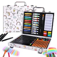 new 53pc paintbrush crayon art painting set childrens school supplies watercolor pen professional drawing kit gift set for kids