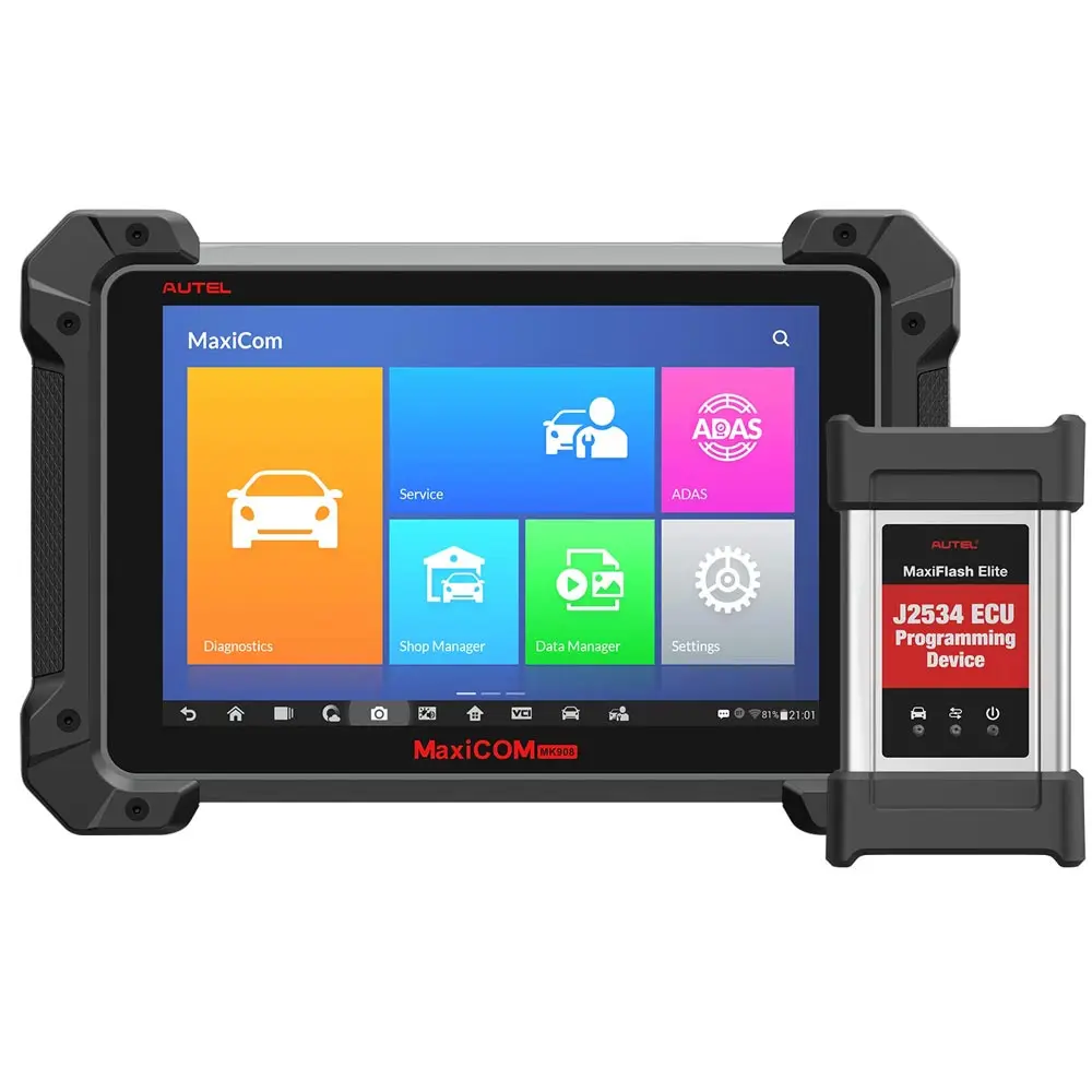 Autel MaxiCOM MK908P автомобильный диагностический инструмент PK MS908P OBD2 все системы ECU