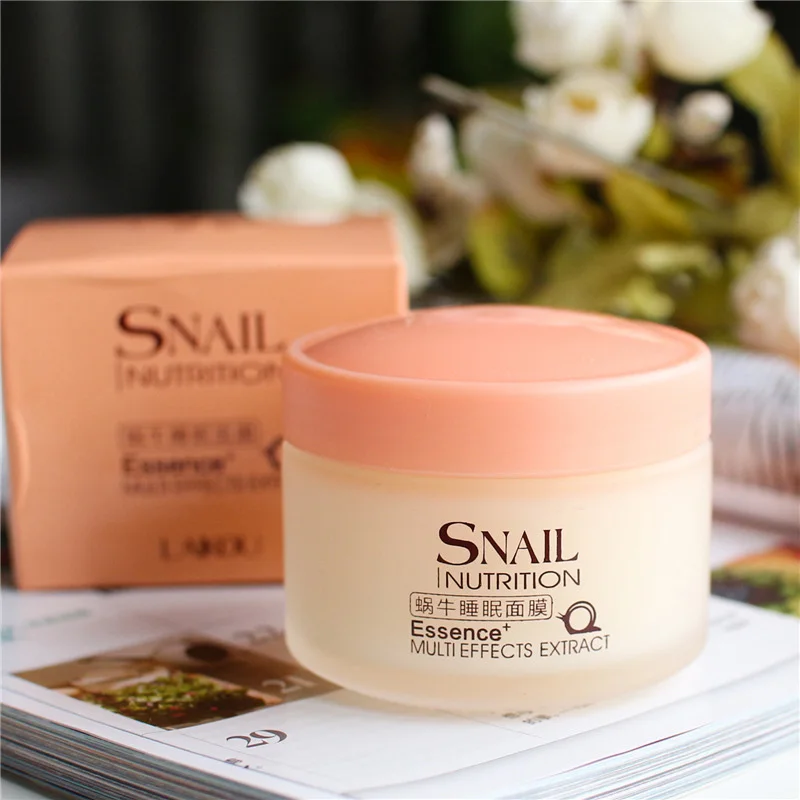 

New Snail Sleeping Mask Face Skin Care Cream No Wash Whitening Moisturizing Repair Fade Spot Facial Night Cream M88