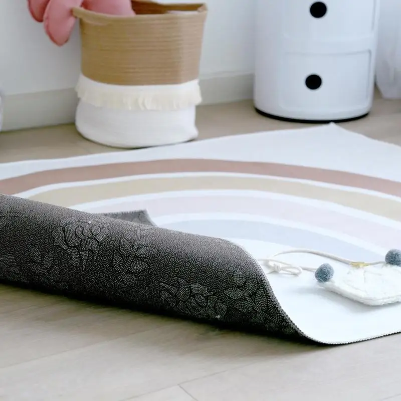 

145 * 105cm Baby Play Mats Foldable Children Rug Playmat Carpet Kids Game Mat Rainbow K5I9