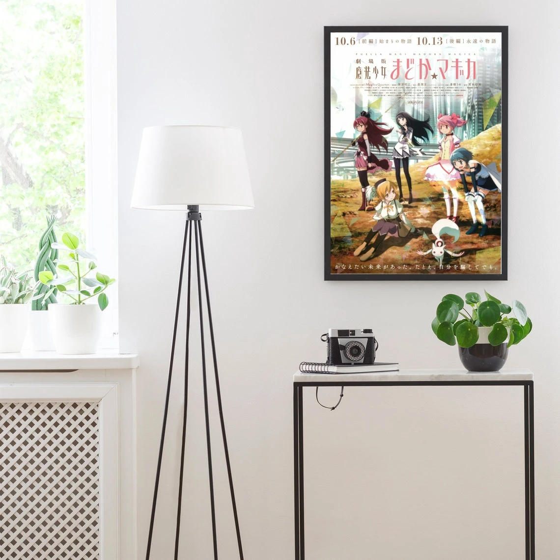 Плакат японского аниме-Волшебная Девушка Мадока Магика аниме плакат