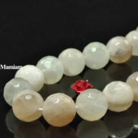 mamiam natural a yellow moonstone faceted round stone 8mm 10mm smooth loose beads diy bracelet necklace jewelry making design