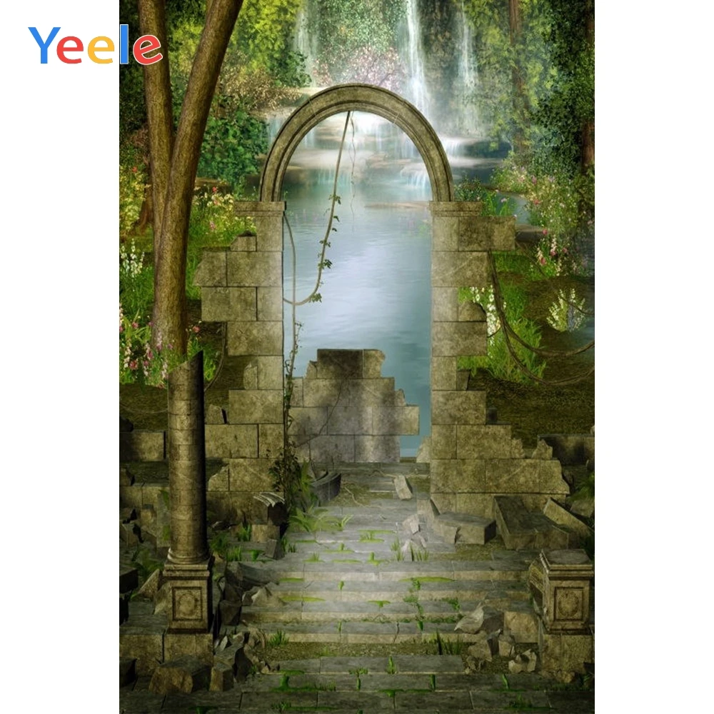 

Dreamy Forest Waterfall Nature Scenery Baby Portrait Backdrop Vinyl Photography Background For Photo Studio Photophone Shoot