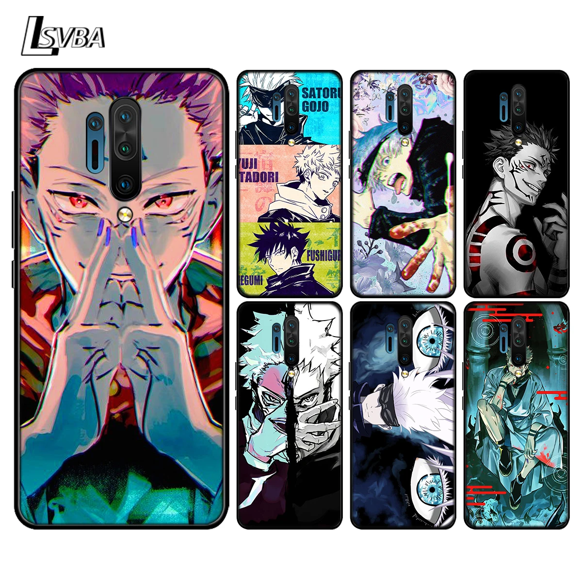

Silicone Cover Cartoon Anime Jujutsu Kaisen For OnePlus 8T Plus 5G 8T 8 7T 7 6T 6 5T Pro 5G Nord N100 N10 5G Black Phone Case