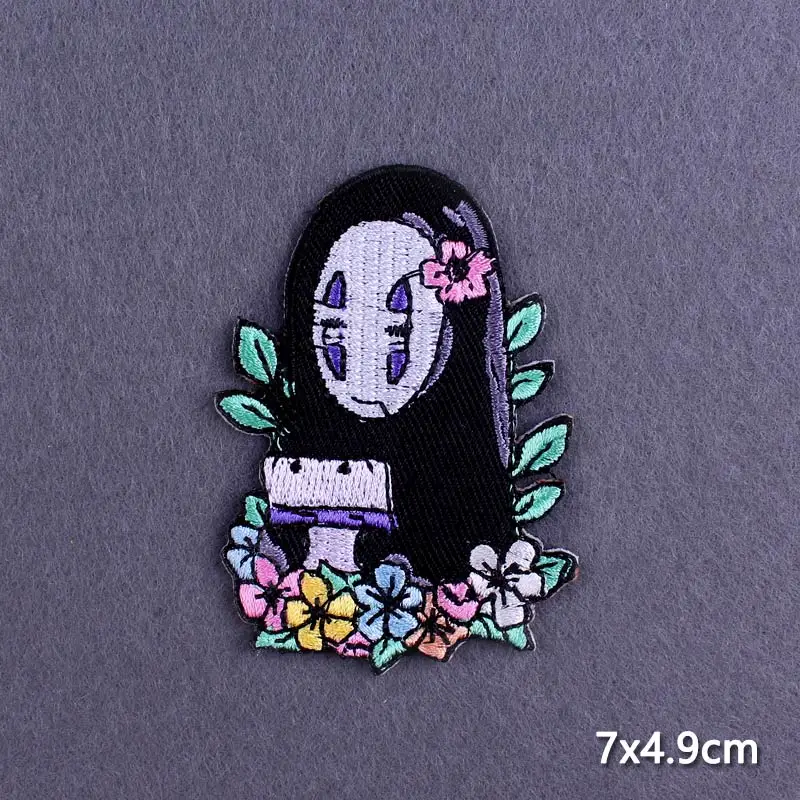 Мультяшные аниме нашивки для одежды мужские без лица утюга на одежду нашивка с
