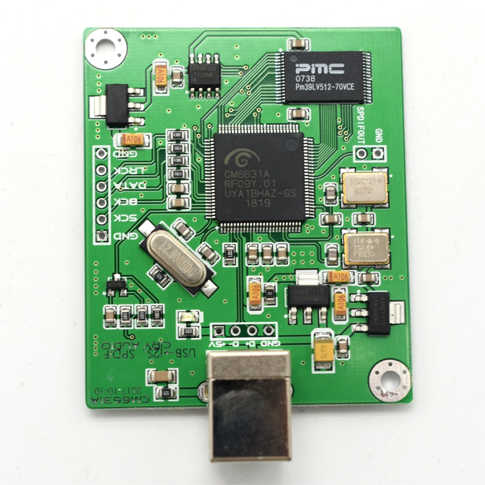 Плата DAC USB к I2S SPDIF выход 24Bit 192K цифровой интерфейс модуль CM6631A F3-011 | Электроника