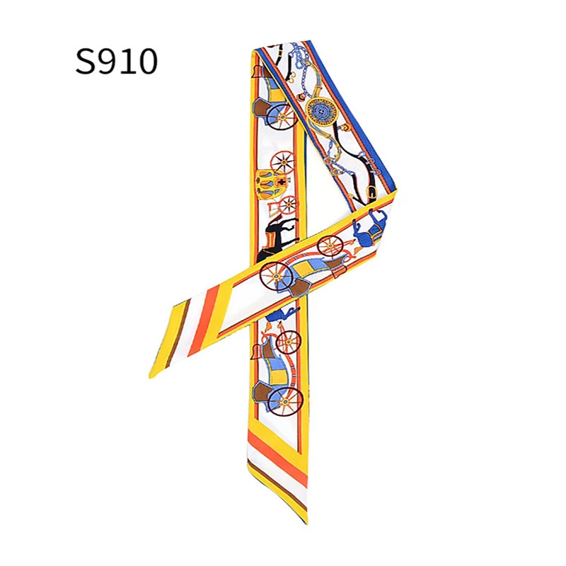 Женский шелковый шарф с принтом TOYOOSKY 2019 модный головной платок длинные шарфы