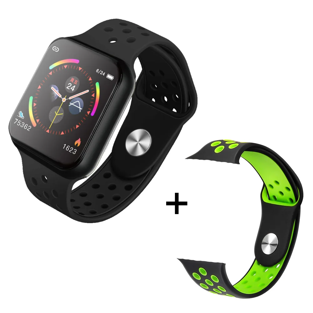 Add Strap 5 CONXAG F9 Смарт-часы для мужчин и женщин полный сенсорный экран для сердечного ритма Смарт-часы с измерением давления для мужчин t Шагомер Смарт-часы для IOS - Цвет: Add Strap 5